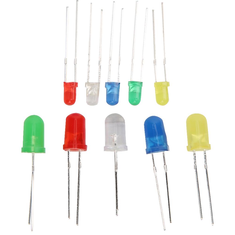 300PCS 3mm 5mm LED Light Emitting Diodes Kit Yellow/Green/Blue/Red/White