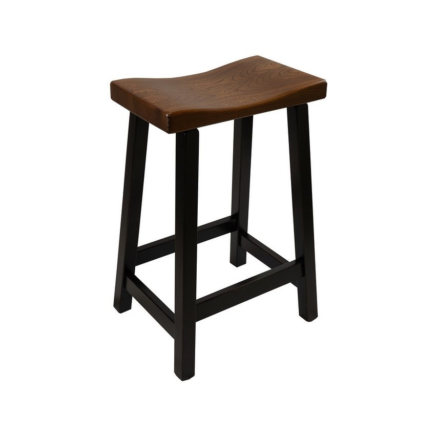 Urban Bar Stool with Maple Base and Elm Seat