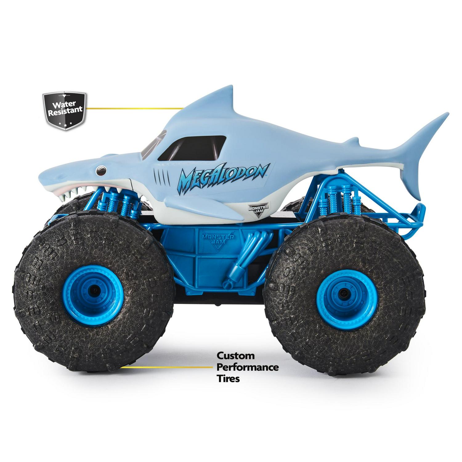 Monster Jam Official Megalodon Storm AllTerrain Remote Control Monster Truck Toy Vehicle 1:15 Scale  Crowdfused