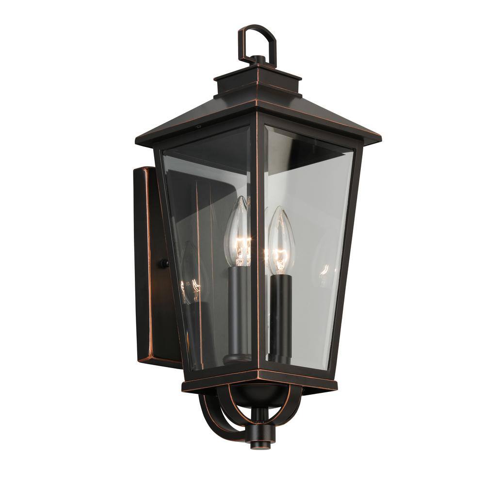 Home Decorators Collection Williamsburg Gas Style 2-Light Outdoor Wall Mount Coach Light Sconce JIQ1612A-3