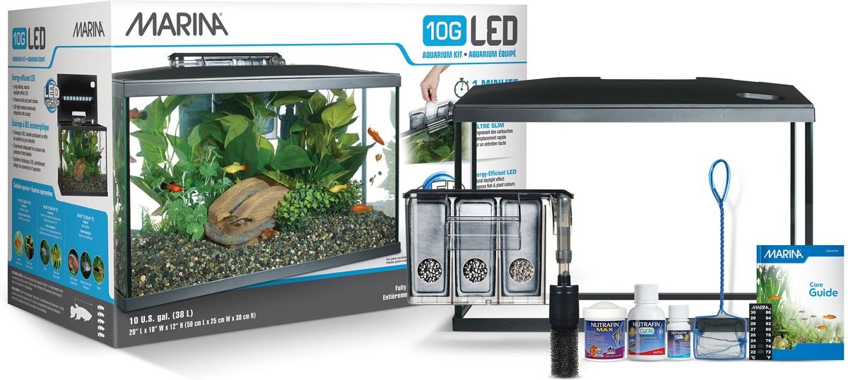 Marina 10G LED Aquarium Kit， 10-gal