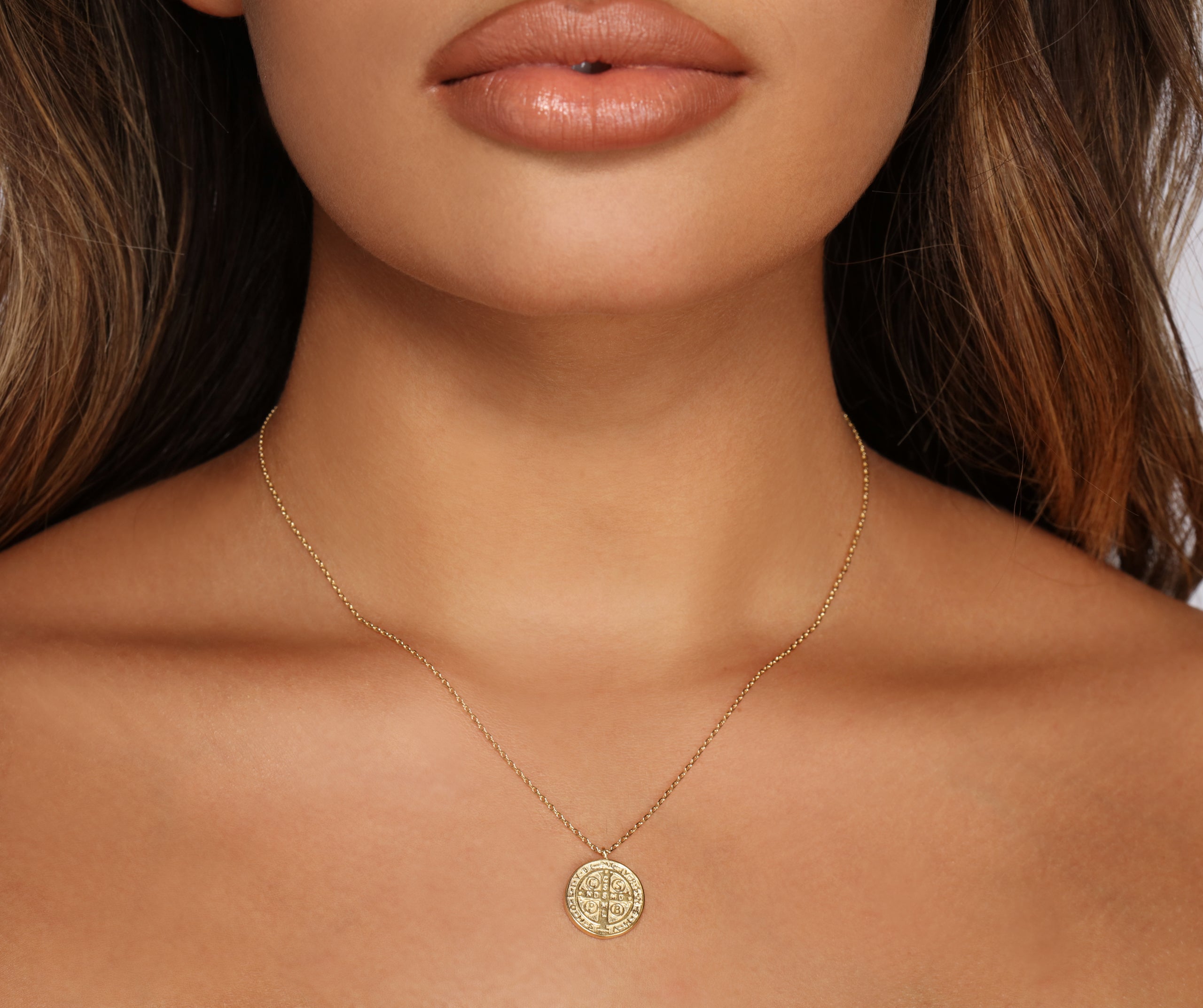 Chic Coin Charm Dainty Chain Necklace