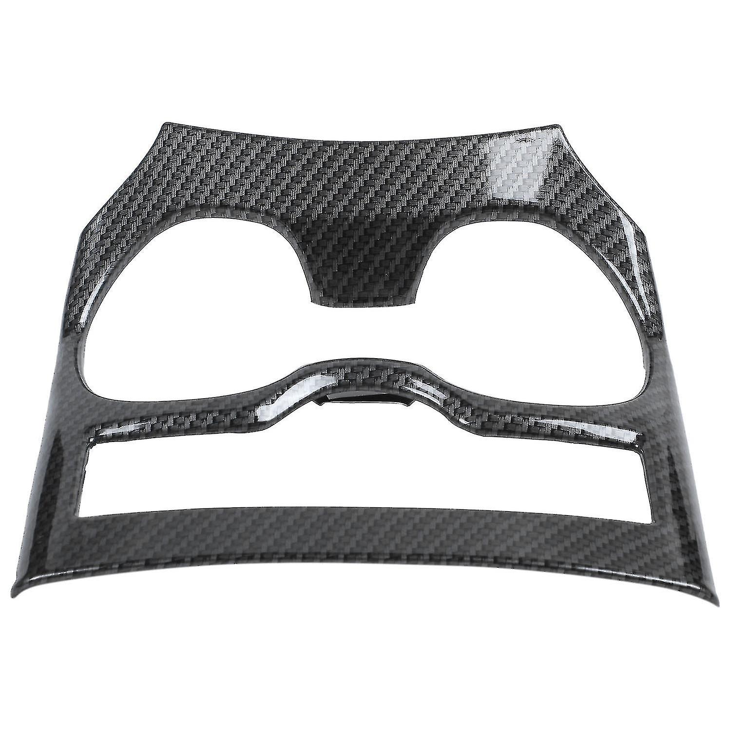 For Xtrail X Trail T32 Rogue 2014 2015-2019 Carbon Fiber Car Water Cup Holder Cover Interior Access