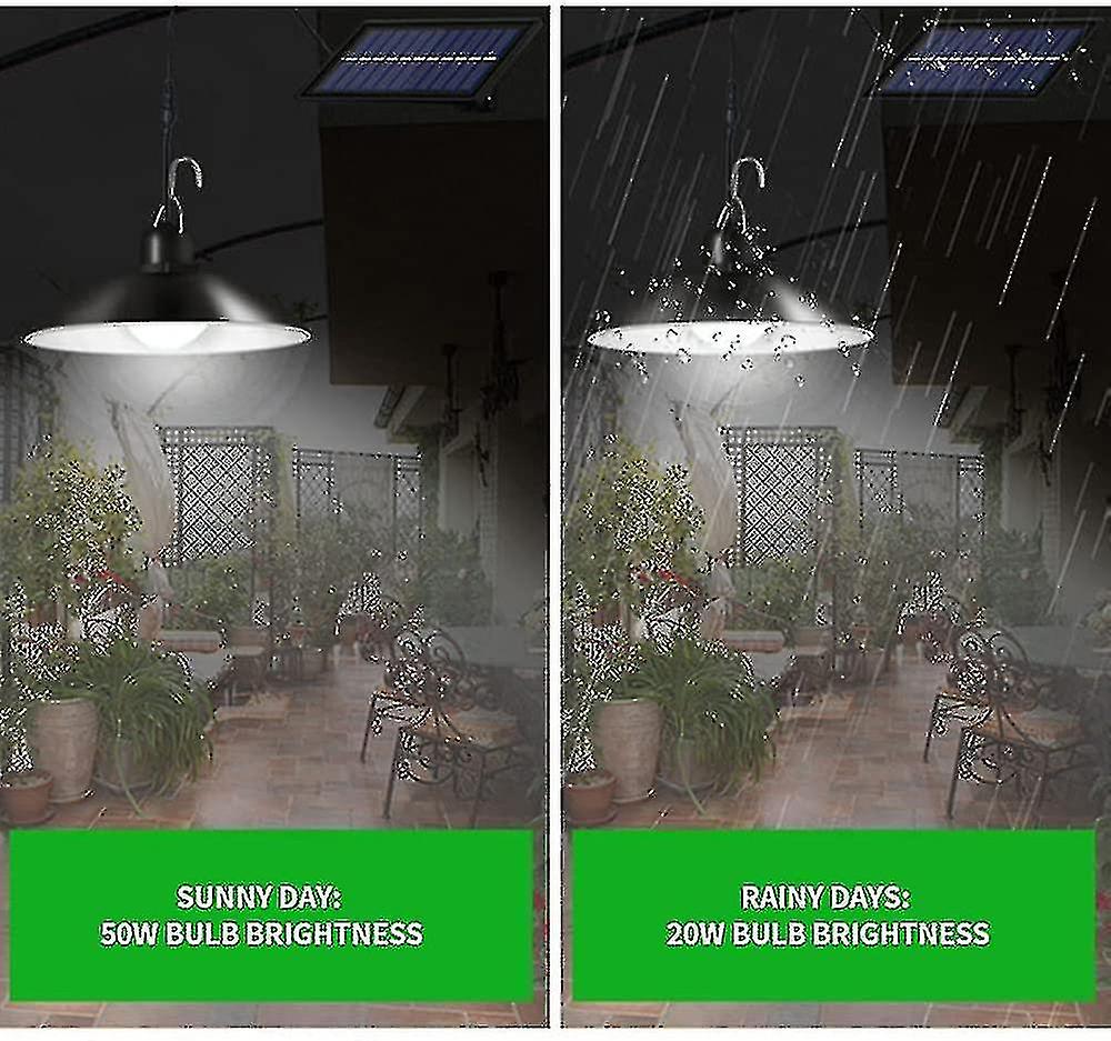 Body Sensing Solar Waterproof Pendant Light Indoor Double/single Head Pendant Light Garden Corridor Outdoor Barn Gazebo Shed