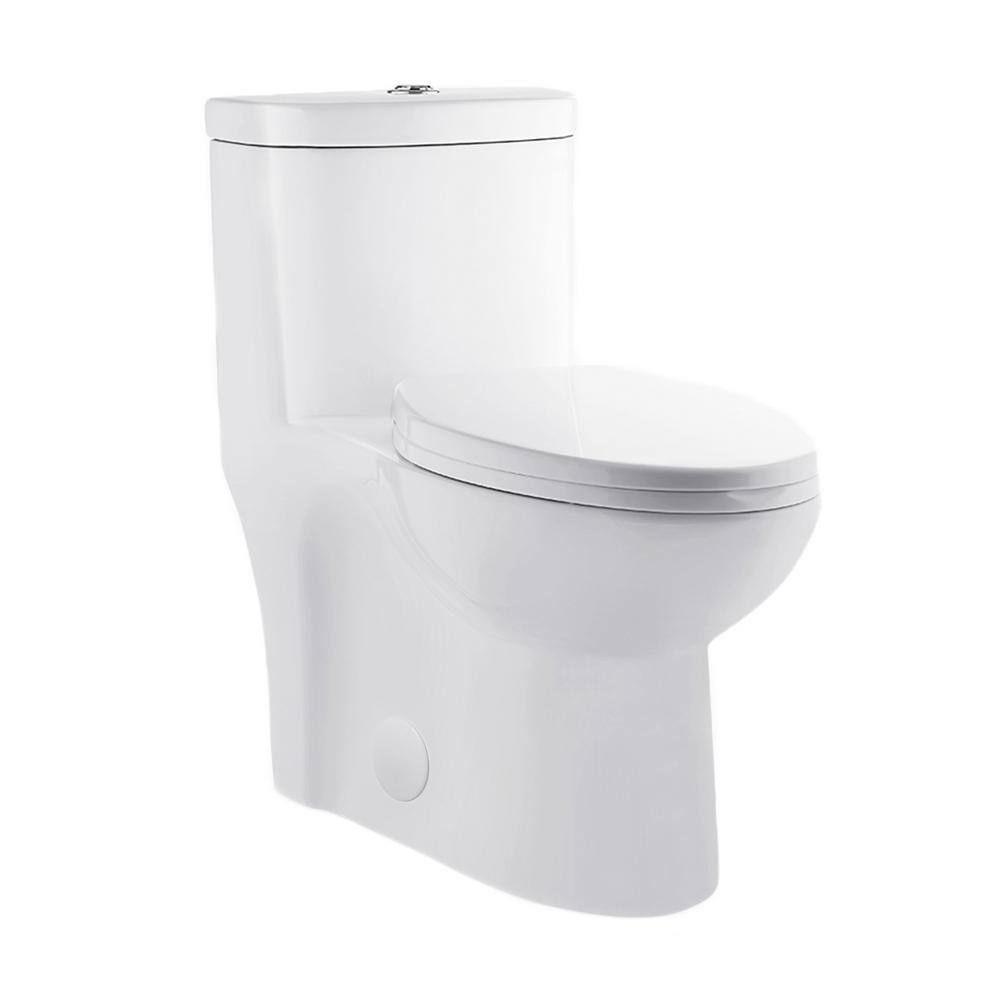 Swiss Madison Sublime 1-Piece 0.81.28 GPF Dual Flush Elongated Toilet in White SM-1T205