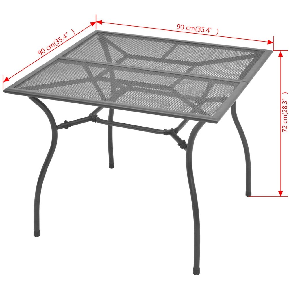 vidaXL Patio Table 35.4\