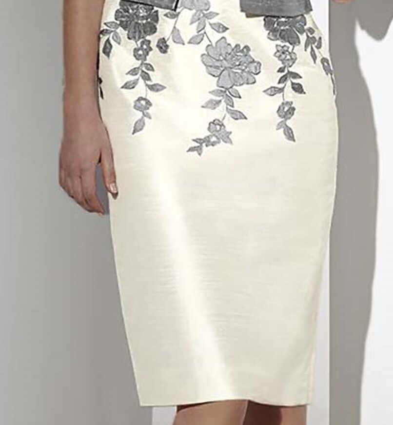 Women's Two Piece Dress Knee Length Dress