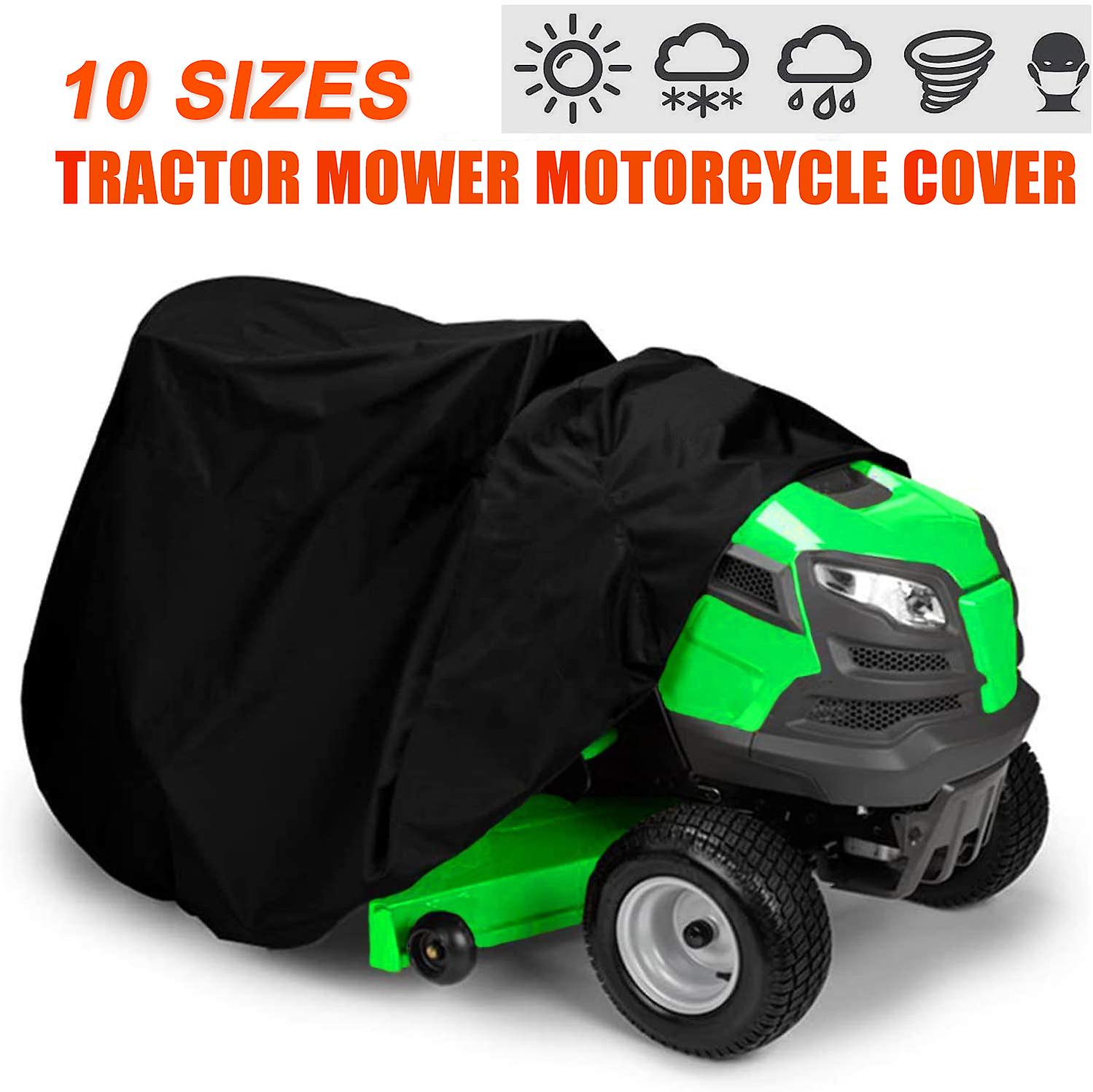 Born Pretty Lawn Mower Cover Waterproof Snowblower Cover Shade Uv Protection Tractor Covers For Yard Garden Furniture Motorcycle Quad Bikes