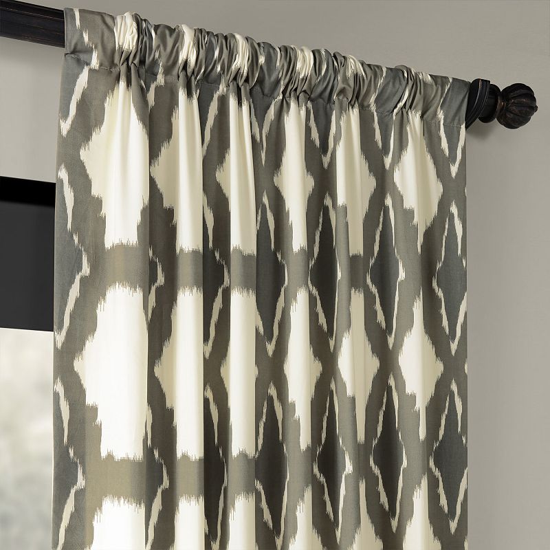 EFF 1-Panel Sorong Lined Window Curtain