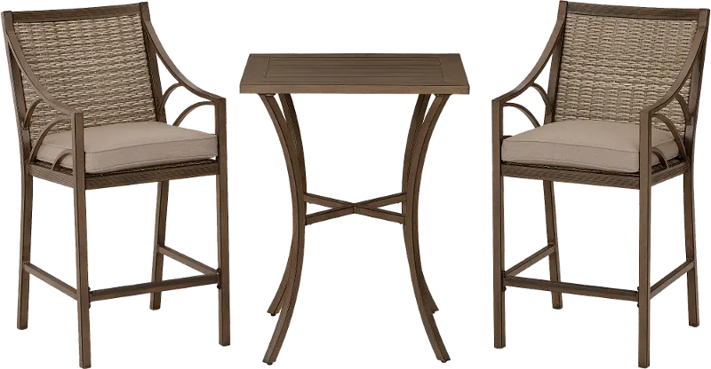 Potomac Brown 3-Piece Patio Dining Set