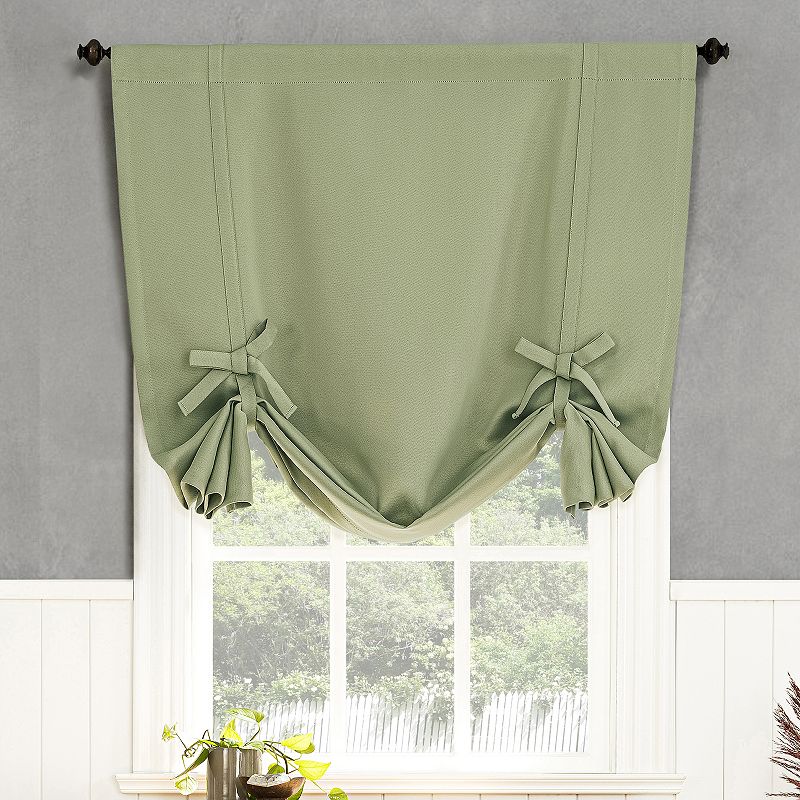 Sun Zero Mercer Energy Saving Blackout Window Tie-Up Shade