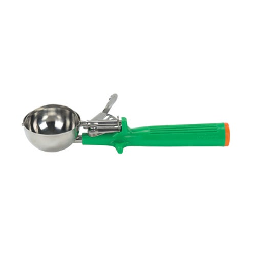 Winco ICOP-12 Ice Cream Disher， Size 12， One-piece Hdl， Green