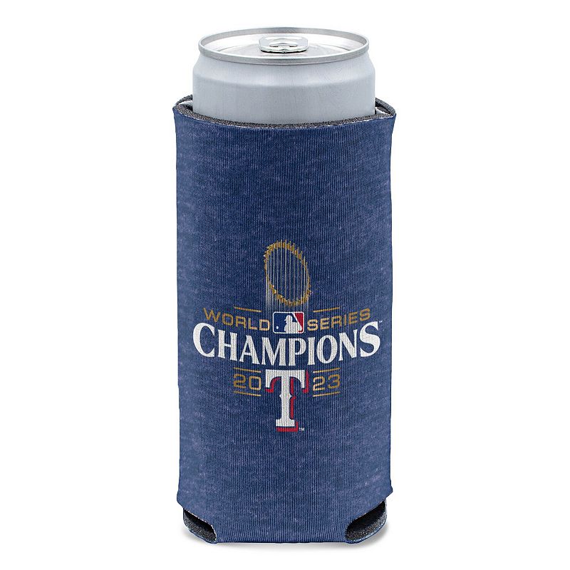 WinCraft Texas Rangers 2023 World Series Champions 12oz. Heathered Slim Can Cooler