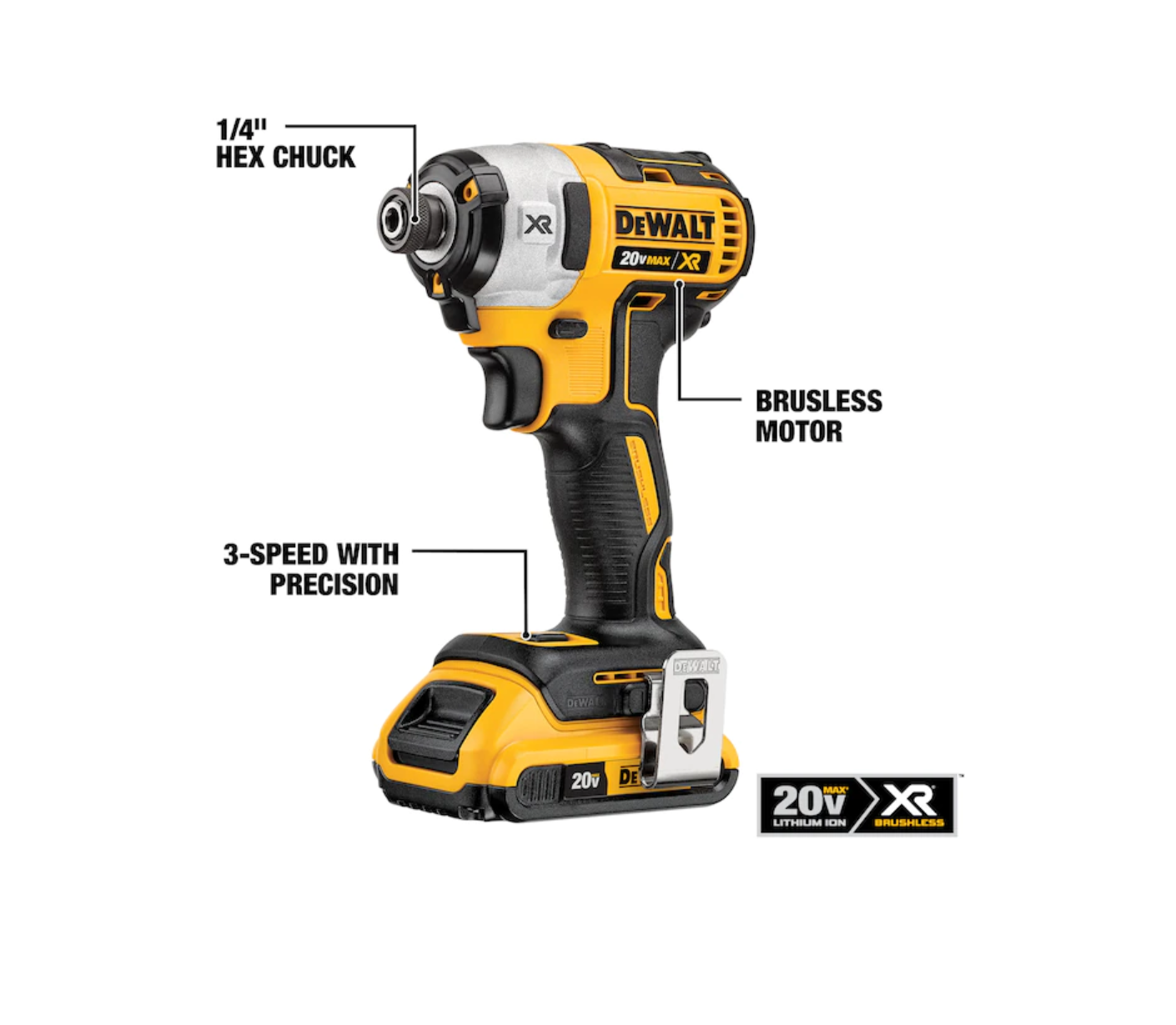 DEWALT DCK299D1W1 Power Detect XR POWER DETECT 2-Tool 20-Volt Max Brushless Power Tool Combo Kit with Soft Case (2-Batteries and charger Included)