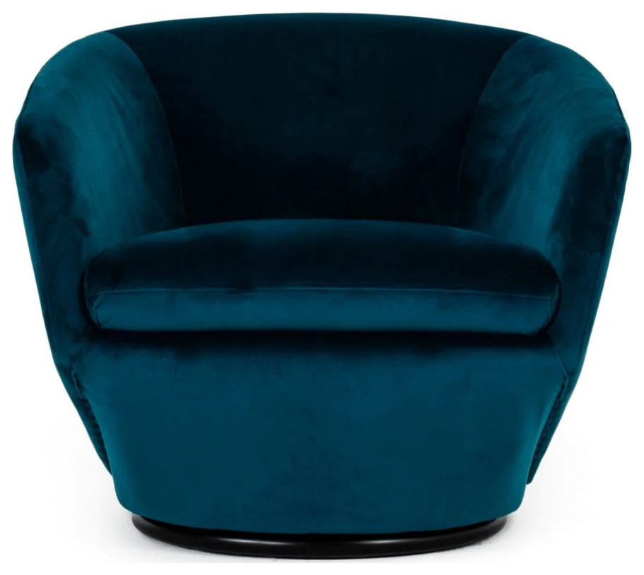 Floyd Modern Dark Teal Fabric Accent Chair   Contemporary   Armchairs And Accent Chairs   by V.S.D Furniture  Houzz