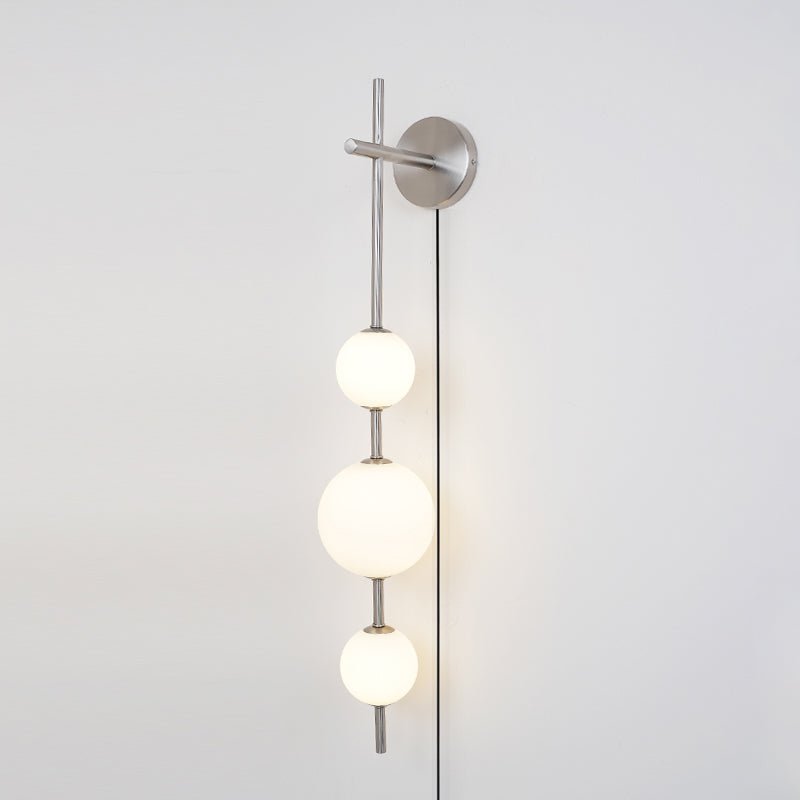 Vertical Globe Plug-in Wall Lamp