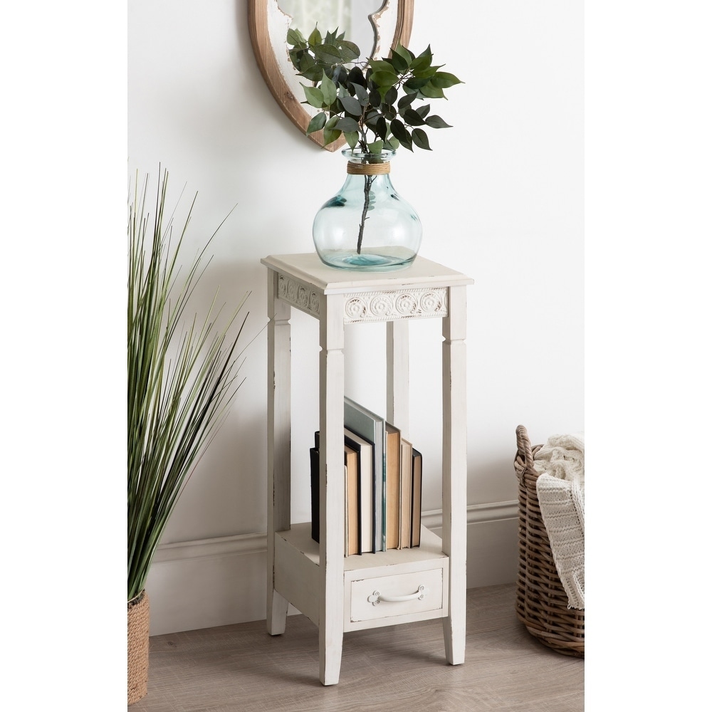 Kate and Laurel Idabelle Wood Square Accent Table - 12x12x30