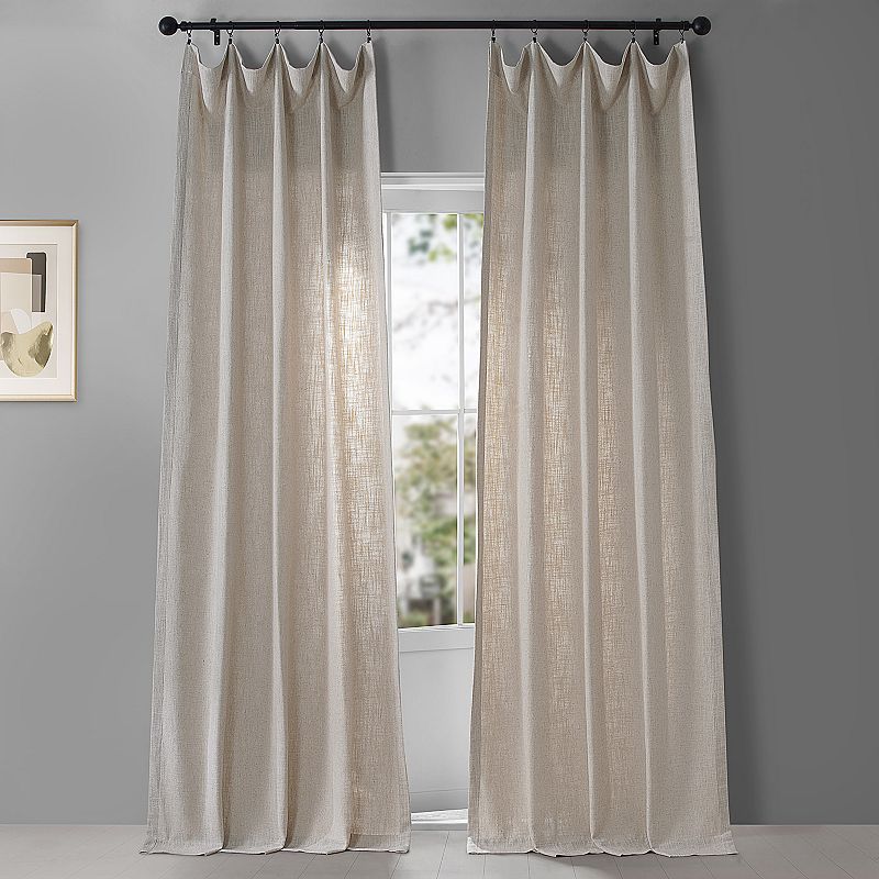 EFF Belgian Heavy Faux Linen Window Curtain