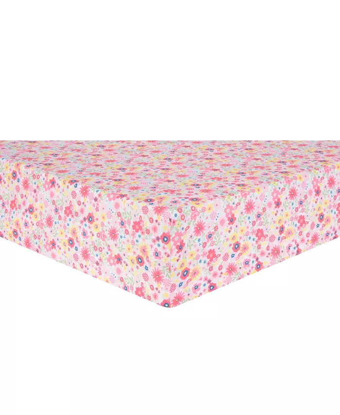 Trend Lab Floral Sprinkles Crib Bedding  Set of 4