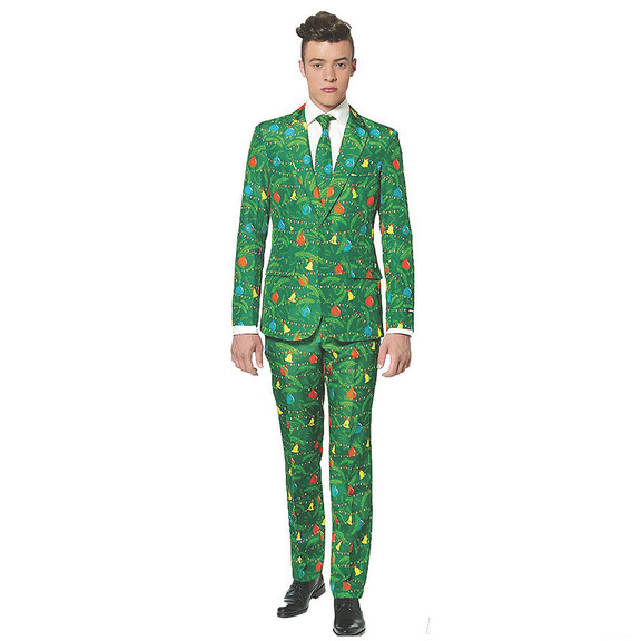 Morris Costumes Men's Green Christmas Tree Suit