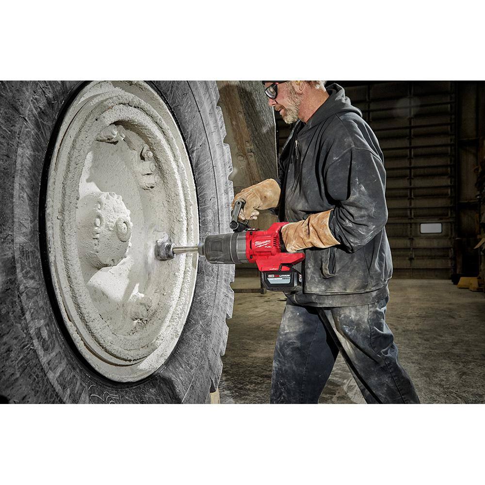 MW M18 FUEL 18V Lithium-Ion Brushless Cordless 1 in. Impact Wrench Extended Reach D-Handle (Tool-Only) 2869-20