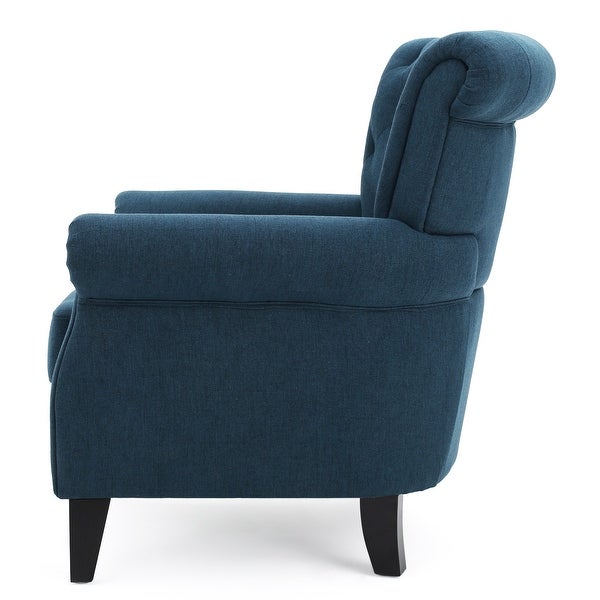 Merritt Contemporary Fabric Tufted Chair by Christopher Knight Home - 37.00