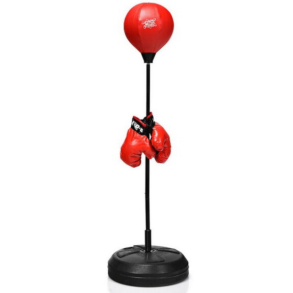 Costway 79015246 Adjustable Height Punching Bag wi...