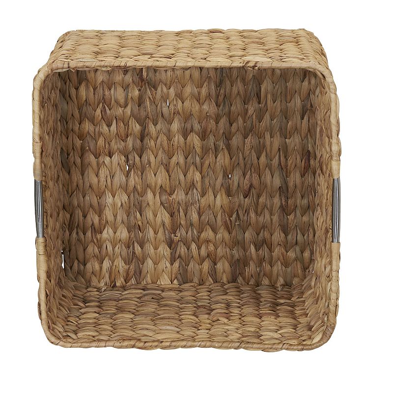 Household Essentials Square Hyacinth Wicker Basket