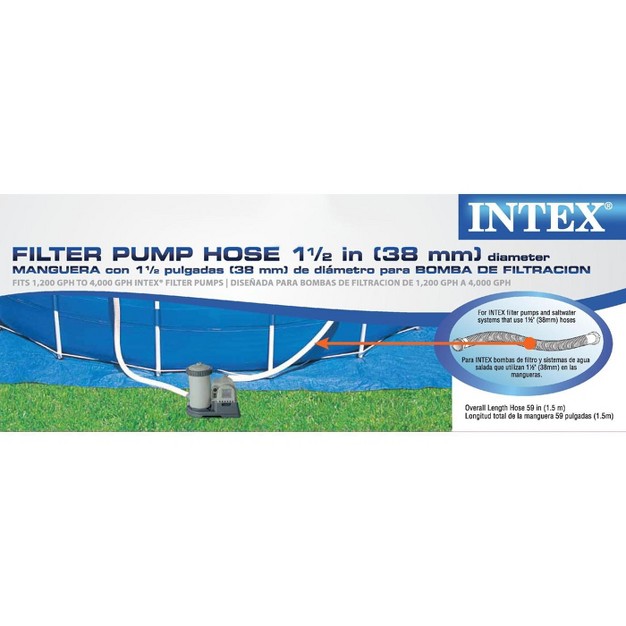 Diameter Accessory Pool 1 500 Gph Pump Replacement 59 quot Hose For Intex Pumps Saltwater Systems And Sand Filters