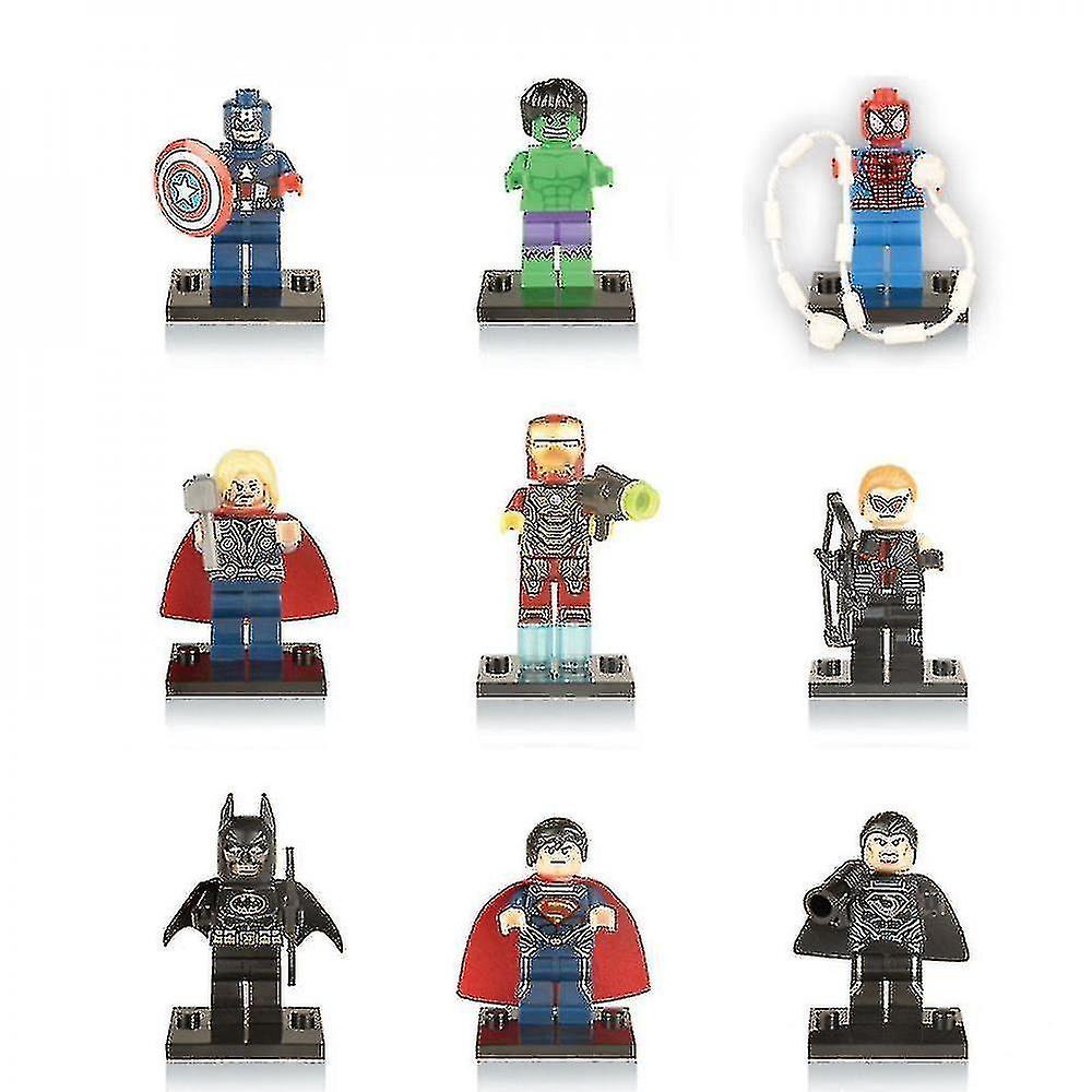 35 Superhero Building Blocks Dolls Puzzle Assembled Building Blocks Minifigure Boy Toys