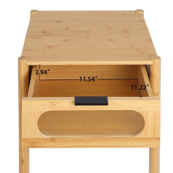 Modern 1 Drawer Side Table Nightstand