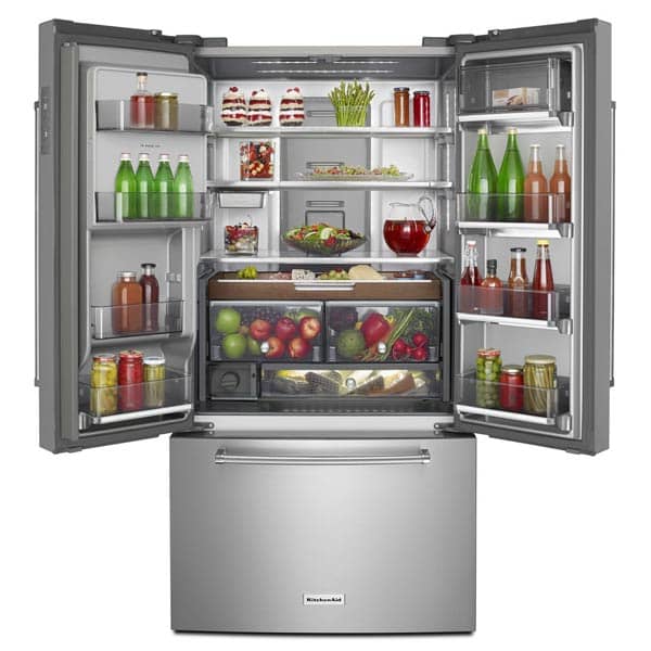 KitchenAid 23.8 Cu. Ft. PrintShield Stainless Steel Counter-Depth French Door Refrigerator