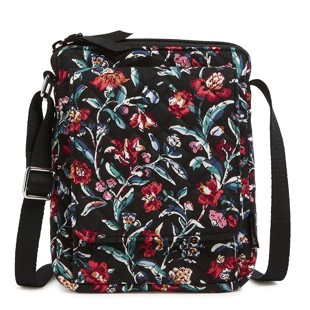 Vera Bradley  RFID Mini Hipster in Perennials Noir