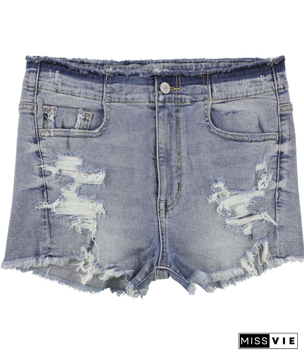 American Eagle Womens Distressed Casual Denim Shorts