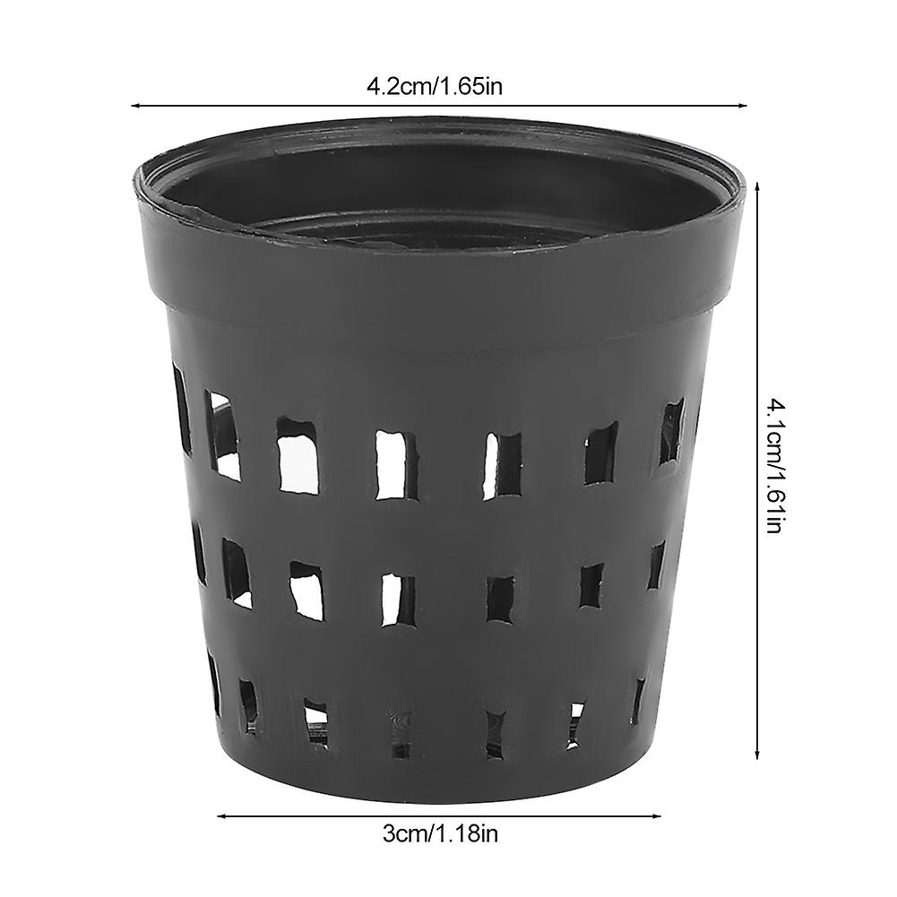 30pcs Black Plastic Aquarium Water Plants Planting Basket Fish Tank Grass Cultivate Baskets