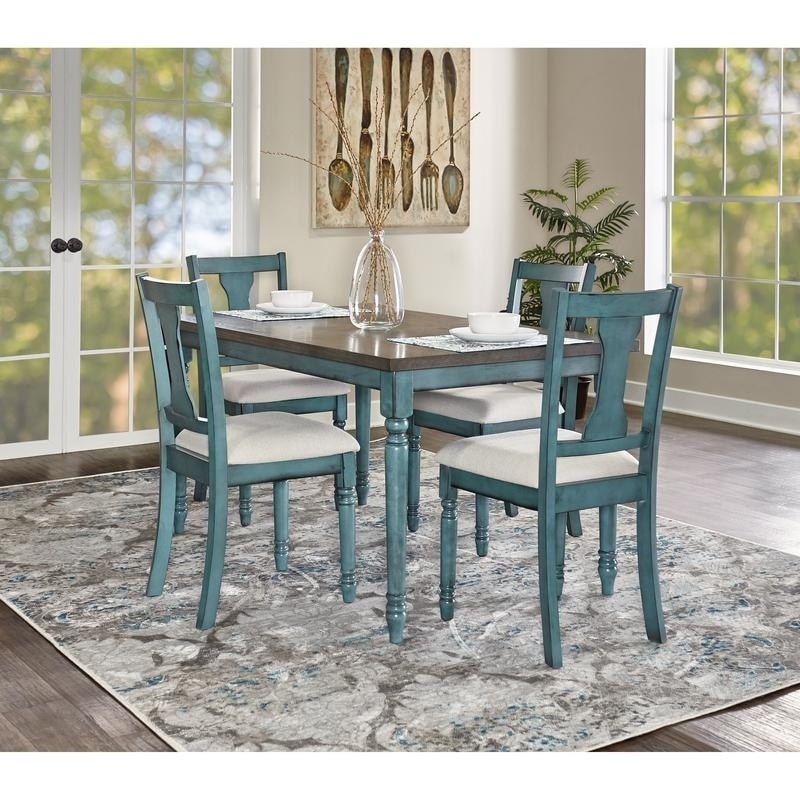 Willow Modern Farmhouse 5 Piece Dining Set