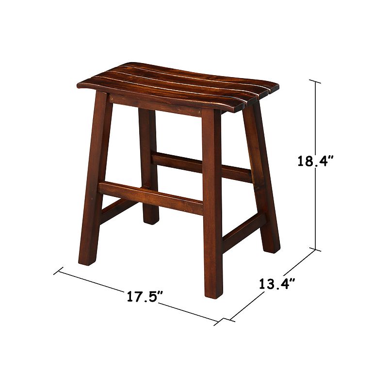 Slated 18-in. Counter Stool