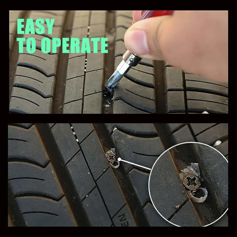 Auto Motorcycle Vacuum Tire Repair Rubber Nail Fast Tool Self-service