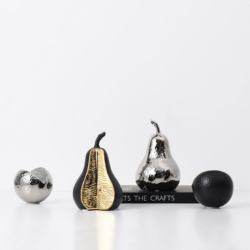 Black Pear Ornament -B Fa-D21088B