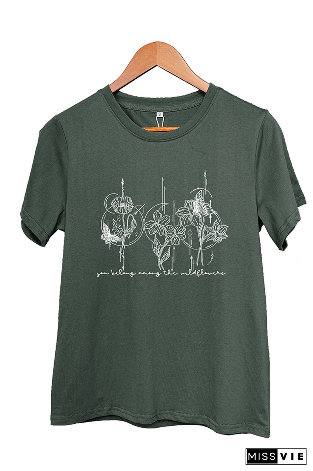 You Belong Among the Wildflower Graphic T-Shirt Wholesale