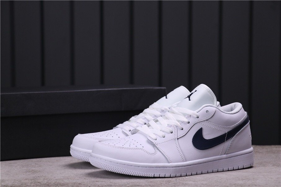 Air Jordan 1 Low 'White Obsidian' 553558-114