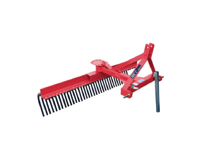 RK by King Kutter 6 Landscape Rake， Red - TYR 72 RR