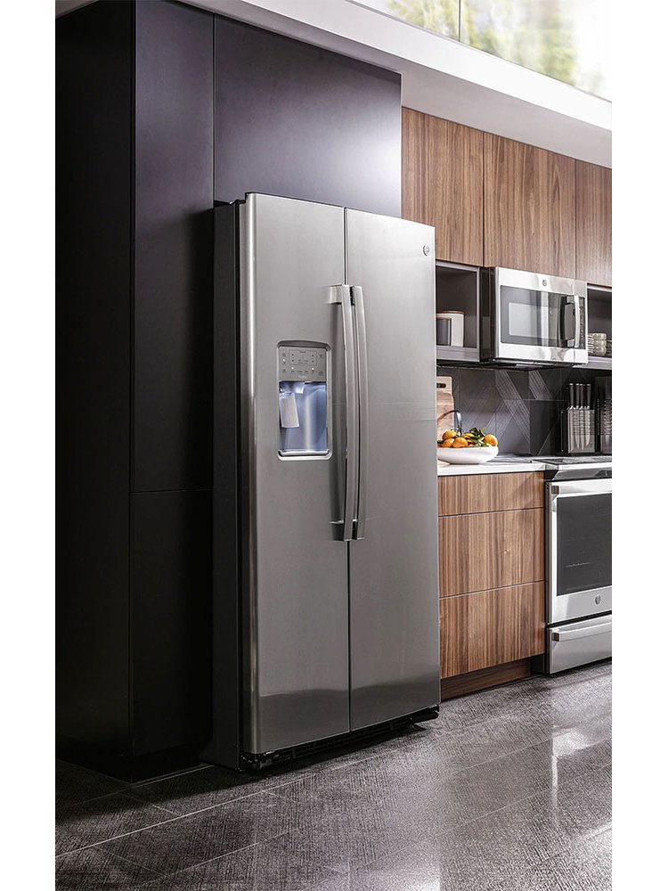 GE Profile 21.9 Cu. Ft. Fingerprint Resistant Stainless Steel Counter-Depth Side-By-Side Refrigerator