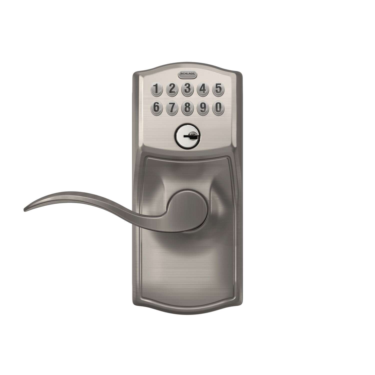 Schlage Satin Nickel Steel Electronic Keypad Entry Lock