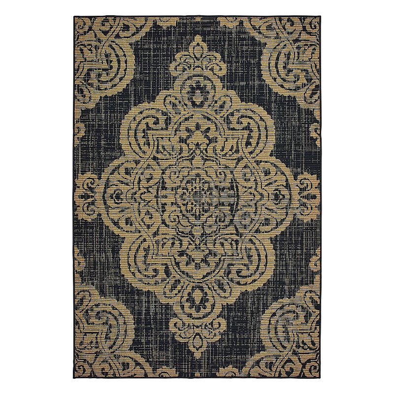 StyleHaven Mainland Medallion Lace Indoor Outdoor Rug