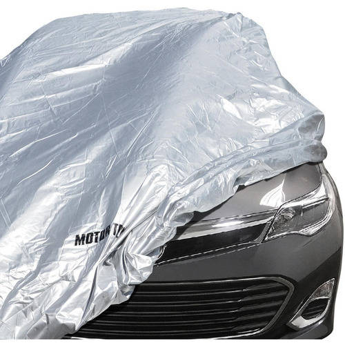 Motor Trend All Season WeatherWear 1-Poly Layer Snow Proof， Water Resistant Van/SUV Cover Size L， Fits up to 185