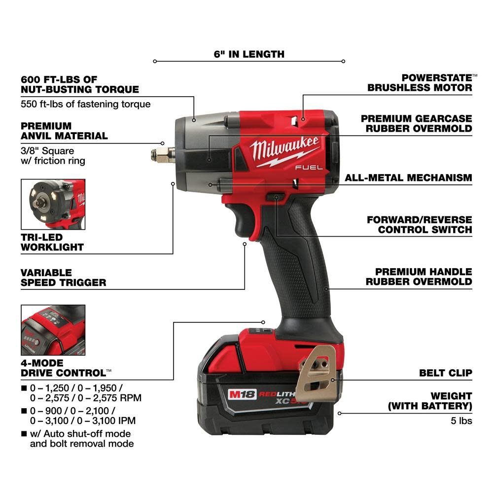 Milwaukee M18 FUEL 3/8