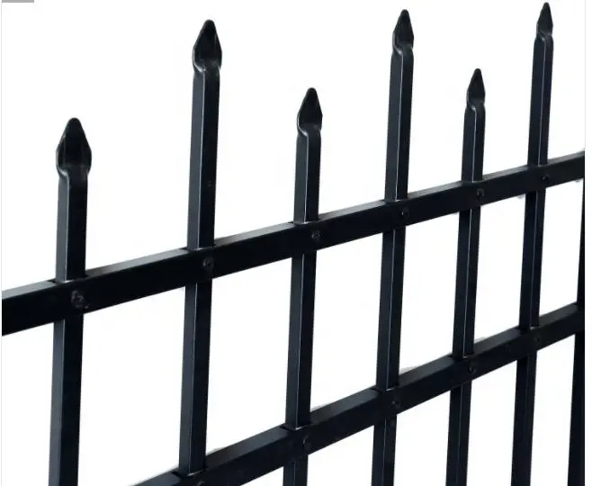 Wholesale 4ft safety high quality Black Galvanized Steel fence sale for garden yard home and pool