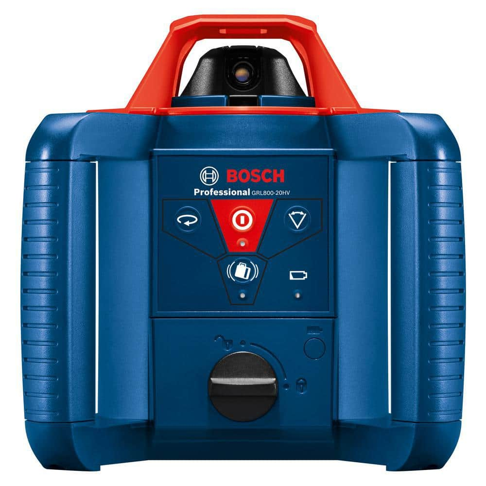 Bosch 800 ft. Rotary Laser Level Self Leveling Complete Kit with Hard Carrying Case Factory Reconditioned GRL800-20HVK-RT