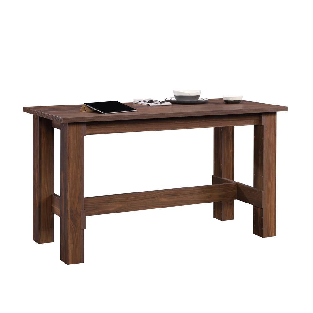 SAUDER Boone Mountain 55.118 in. Rectangle Grand Walnut Engineered Wood Top (Seats 4) 432077